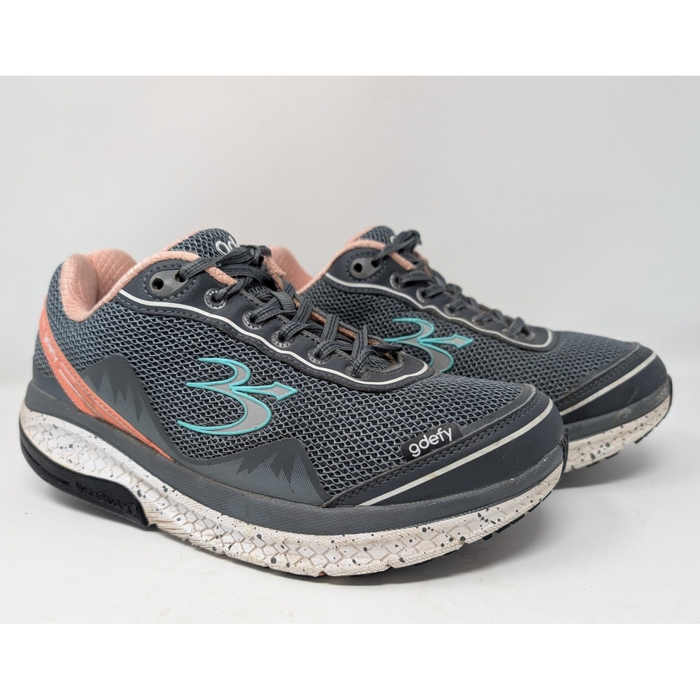 Gravity Defyer G-Defy Ion Women 9 Grey Walking Shoes TB9024FGP-W VersoShock - Picture 2 of 9